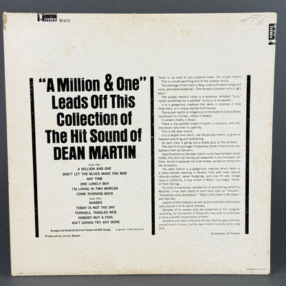 Dean Martin The Hit Sound of Dean Martin Vinyl Record VG
