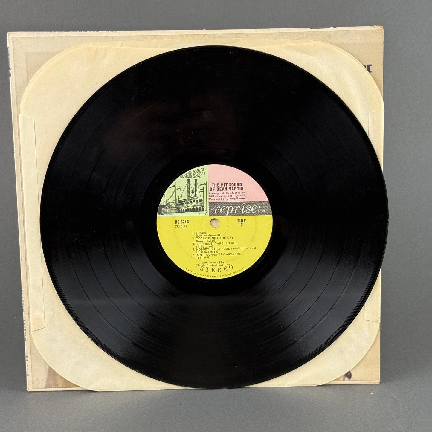 Dean Martin The Hit Sound of Dean Martin Vinyl Record VG