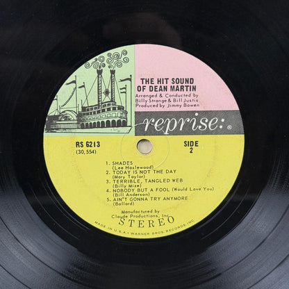 Dean Martin The Hit Sound of Dean Martin Vinyl Record VG