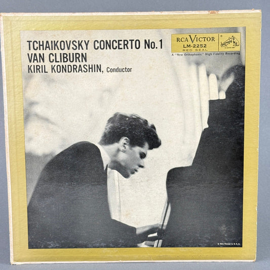 Victor Tchaikovsky Concerto No 1 Van Cliburn Vinyl Record - VG
