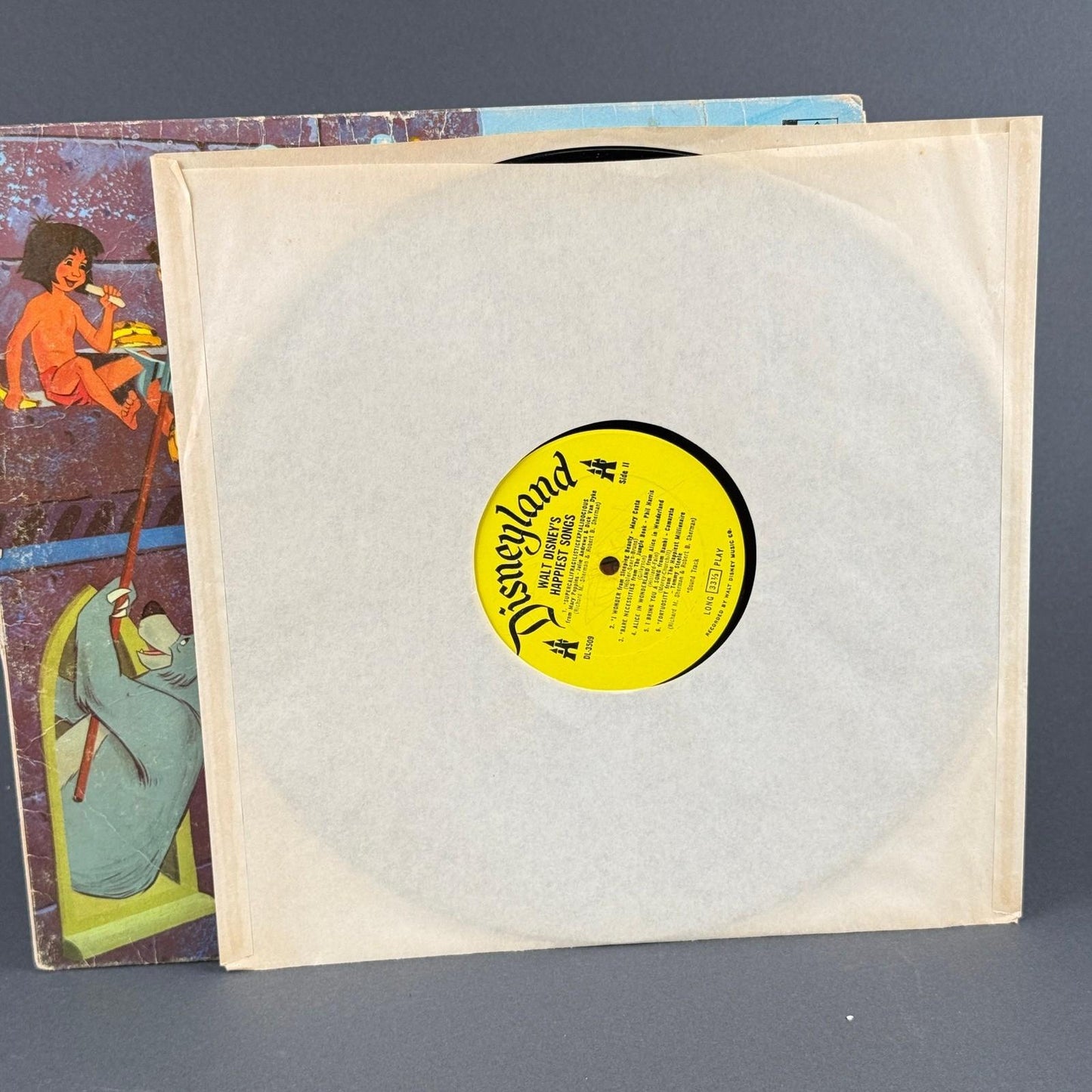 Disneyland Walt Disney Happiest Songs Vinyl Record - VERY GOOD