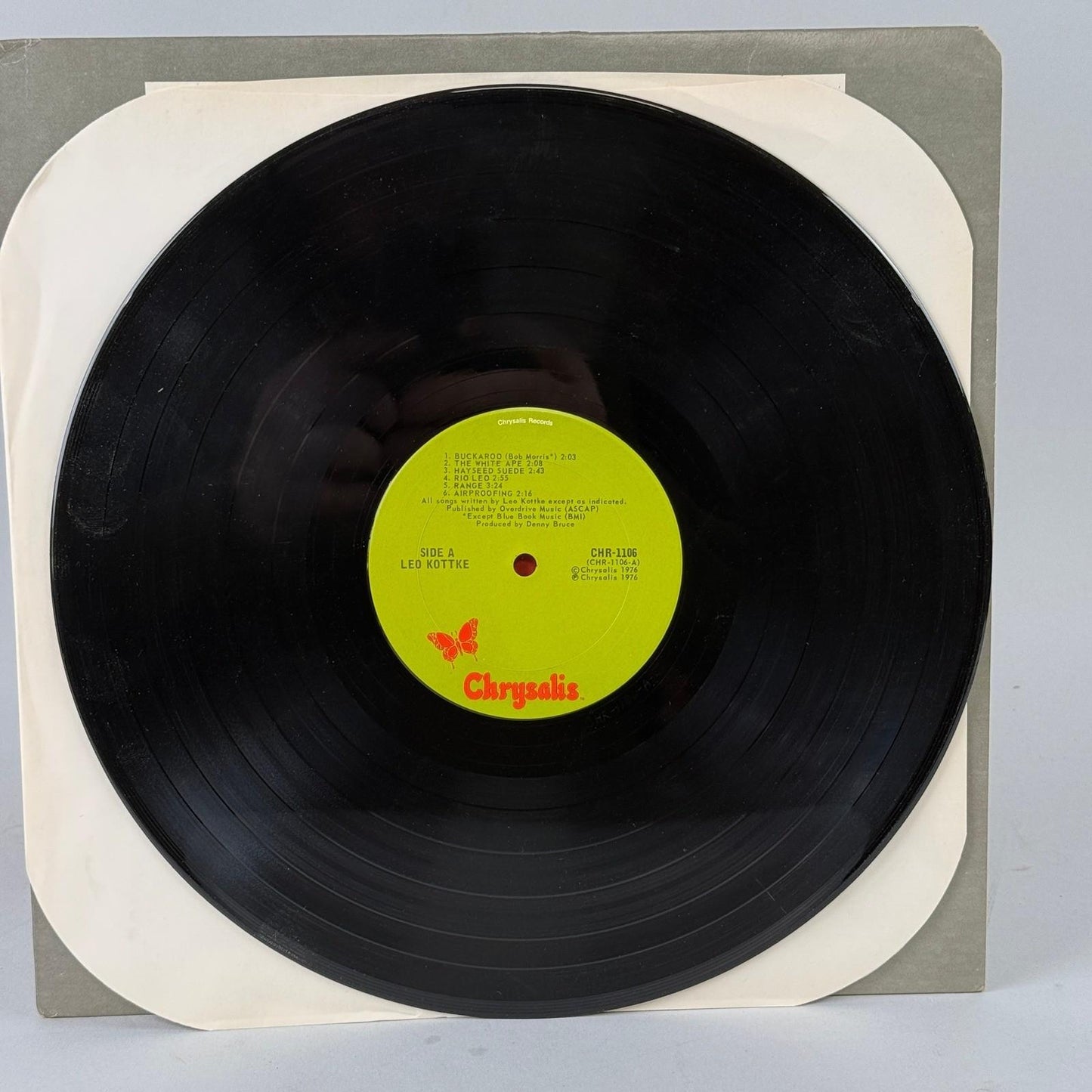 Leo Kottke Vinyl Record LP 12"  CHR-1106 1976 Acoustic Folk - EXCELLENT