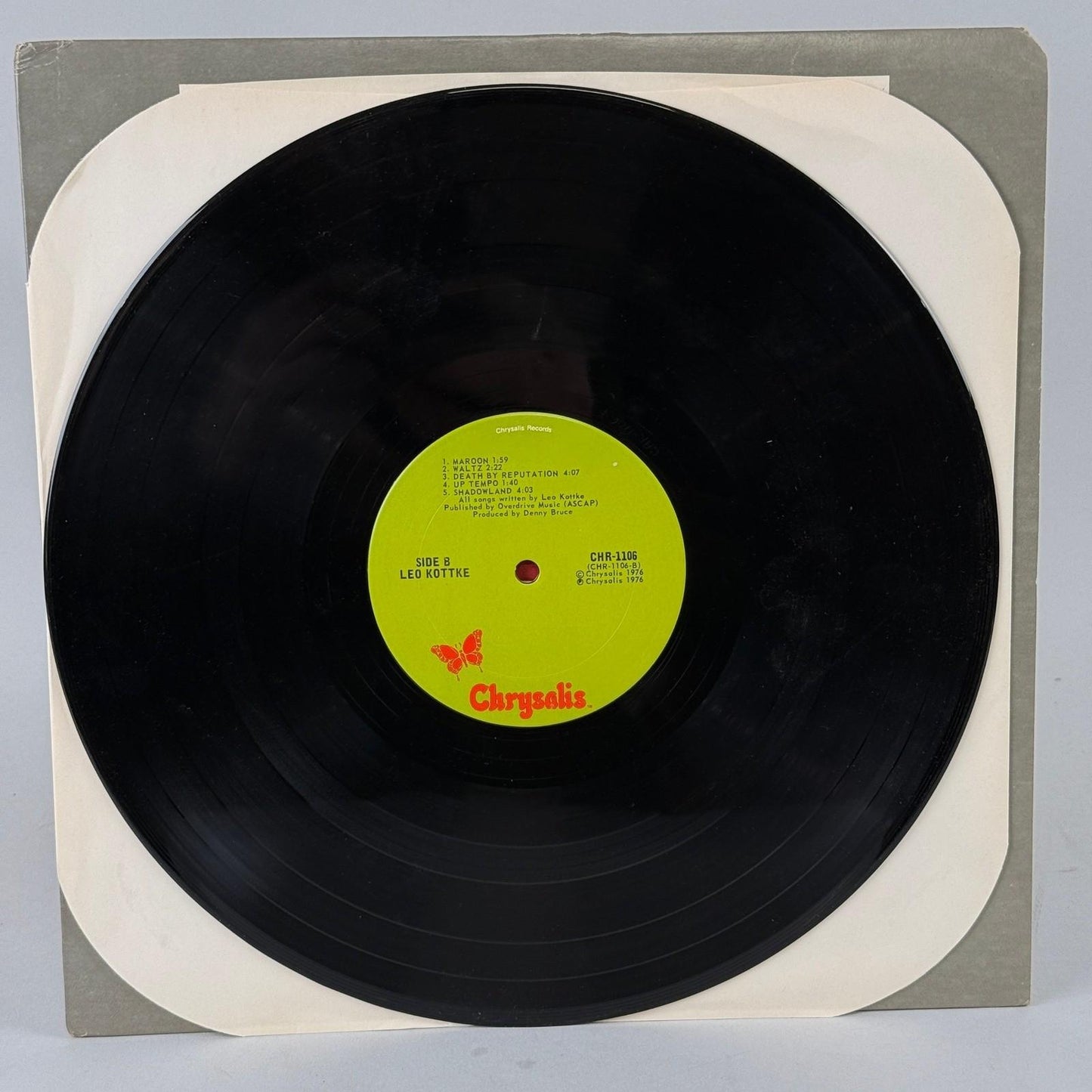 Leo Kottke Vinyl Record LP 12"  CHR-1106 1976 Acoustic Folk - EXCELLENT