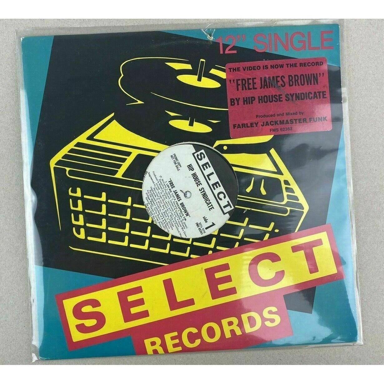 Hip House Syndicate Free James Brown PROMOTIONAL 12" Single Select Records Promo