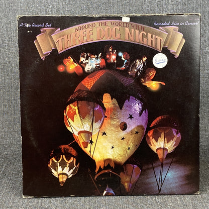 2 Vinyls - Three Dog Night Around The World Vinyl Record 1973 by ABC Records