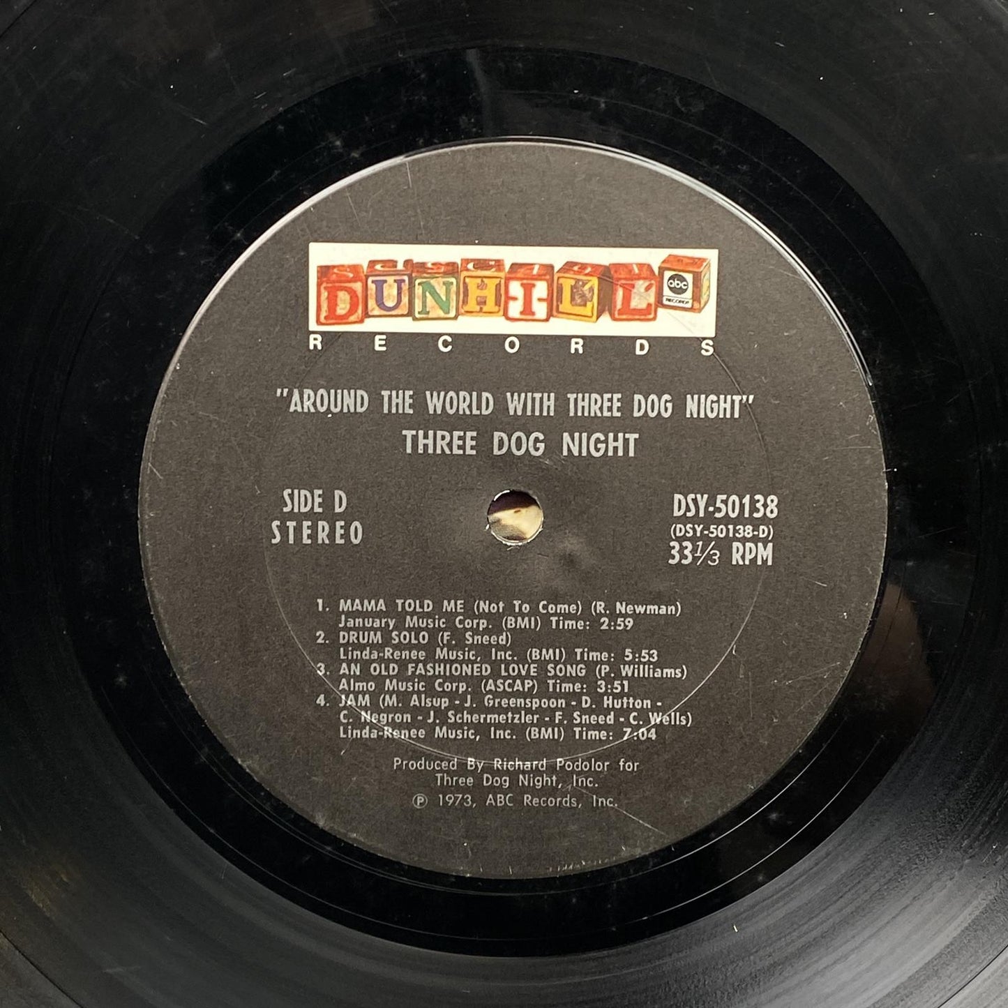2 Vinyls - Three Dog Night Around The World Vinyl Record 1973 by ABC Records
