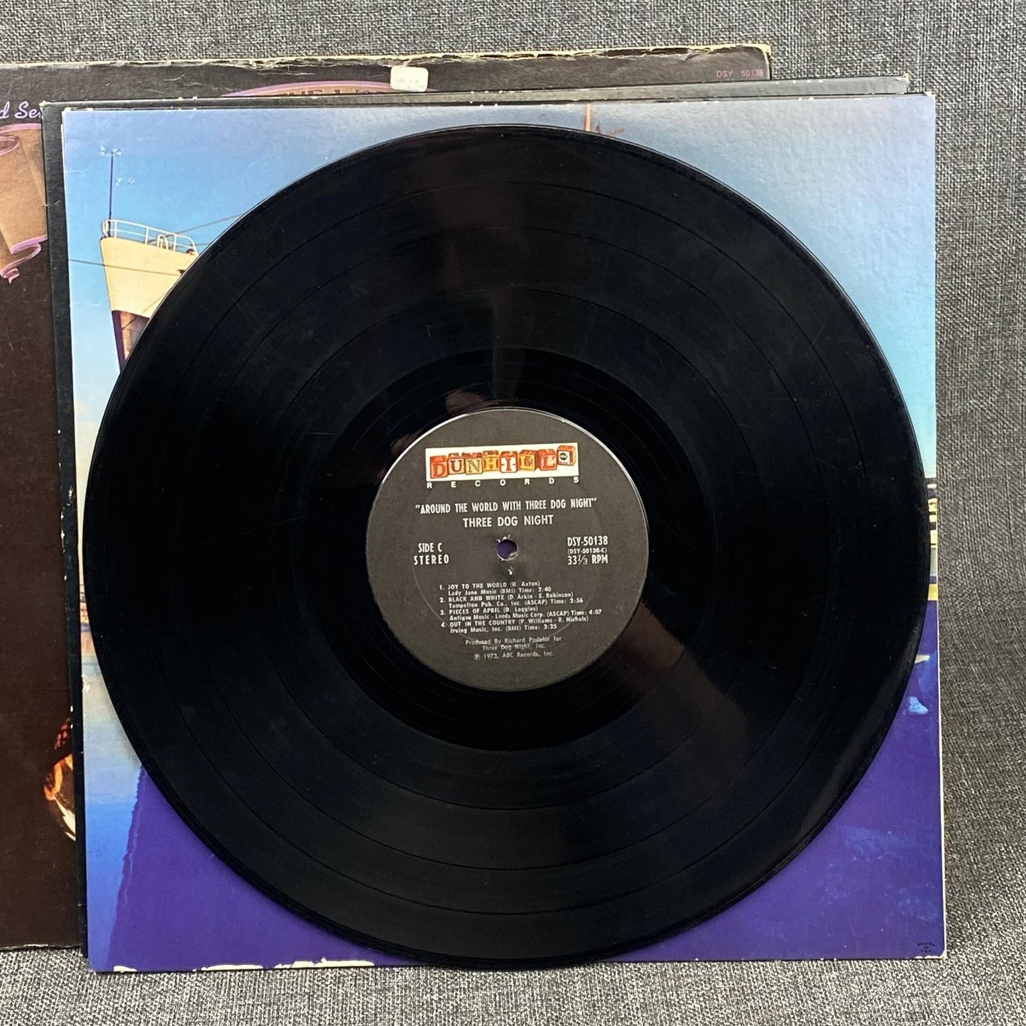 2 Vinyls - Three Dog Night Around The World Vinyl Record 1973 by ABC Records