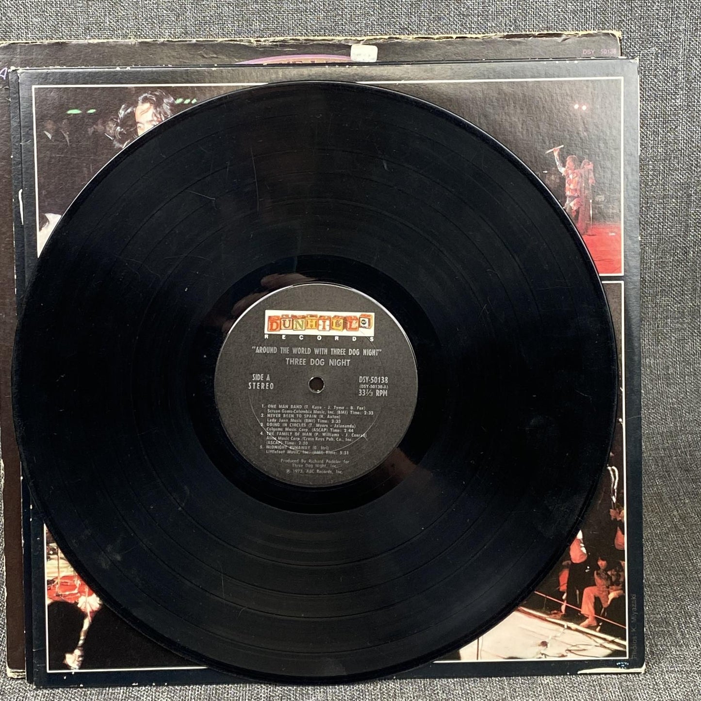2 Vinyls - Three Dog Night Around The World Vinyl Record 1973 by ABC Records