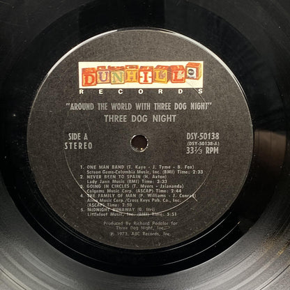 2 Vinyls - Three Dog Night Around The World Vinyl Record 1973 by ABC Records