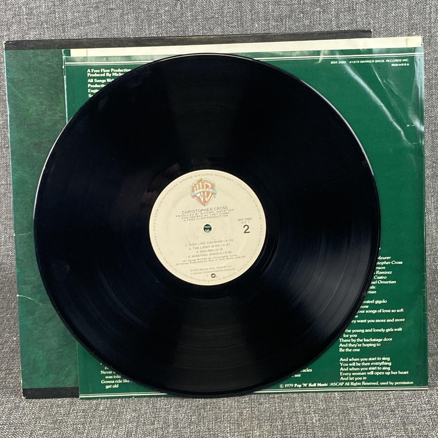 Christopher Cross 1979 Yacht Rock Classic Vinyl LP Record