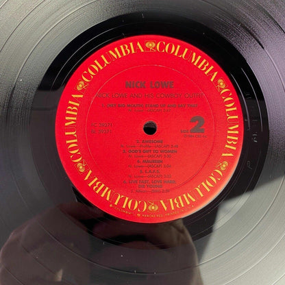 Nick Lowe And His Cowboy Outfit Vinyl LP Record Columbia FC 39371 Promo