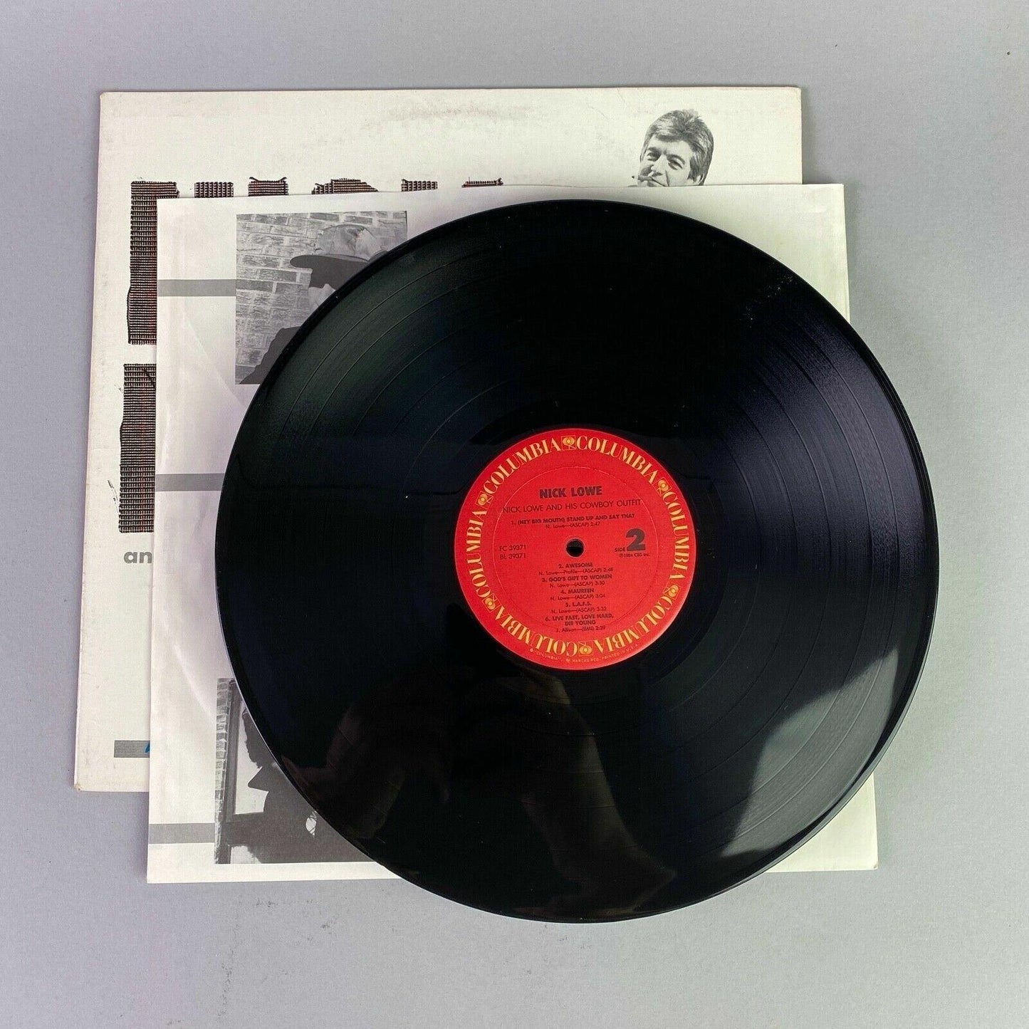 Nick Lowe And His Cowboy Outfit Vinyl LP Record Columbia FC 39371 Promo