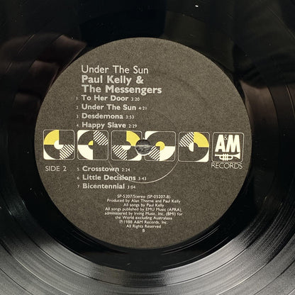 Paul Kelly & The Messenger Under the Sun Vinyl Record 1988 Promotional Vinyl LP
