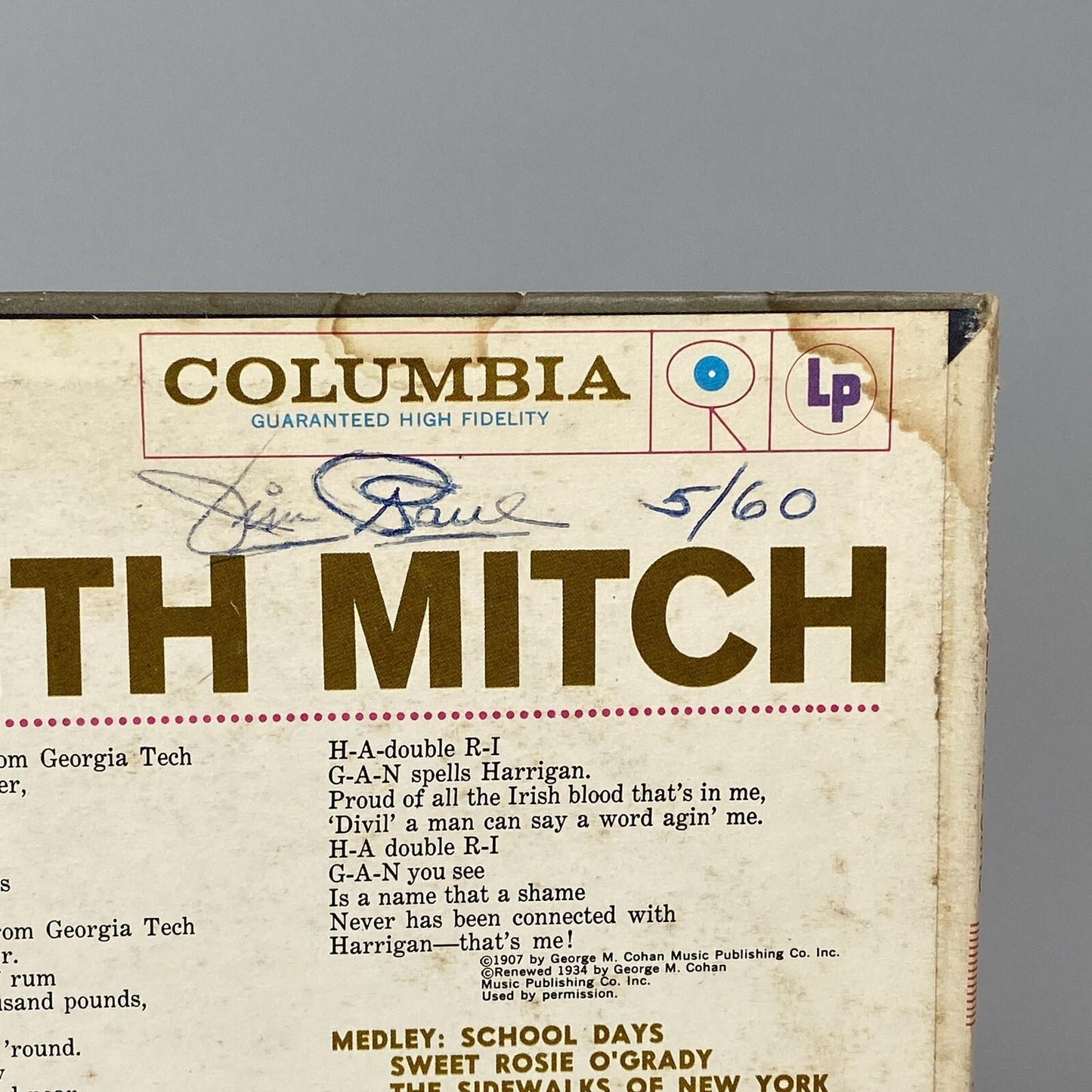 Two Vinyls - Sing Along with Mitch Happy Times Six Eye Record 12" Vinyl Six Eye