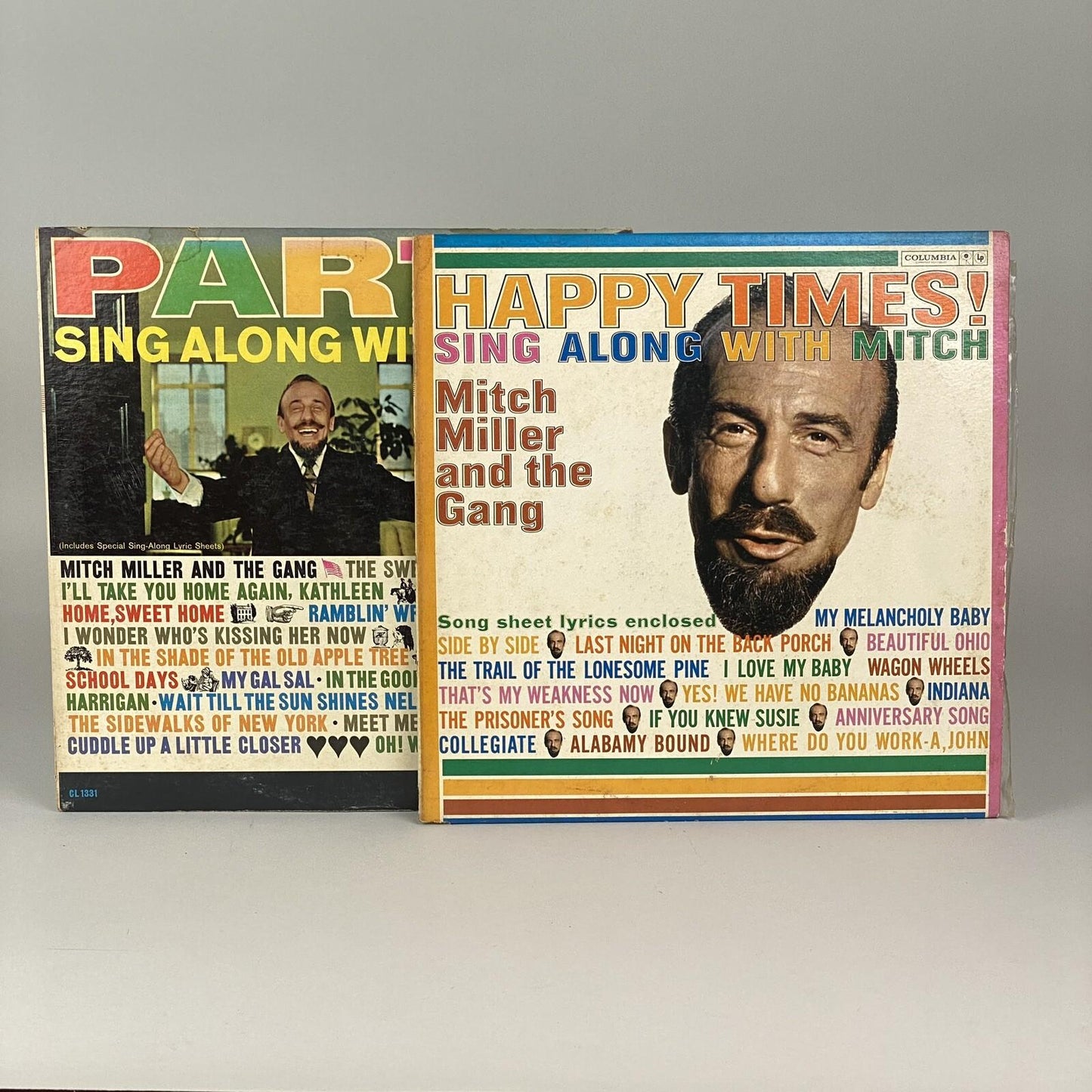 Two Vinyls - Sing Along with Mitch Happy Times Six Eye Record 12" Vinyl Six Eye