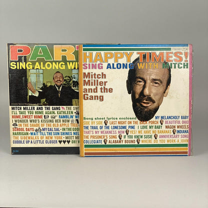 Two Vinyls - Sing Along with Mitch Happy Times Six Eye Record 12" Vinyl Six Eye