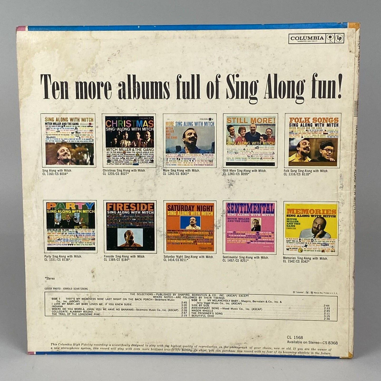 Two Vinyls - Sing Along with Mitch Happy Times Six Eye Record 12" Vinyl Six Eye