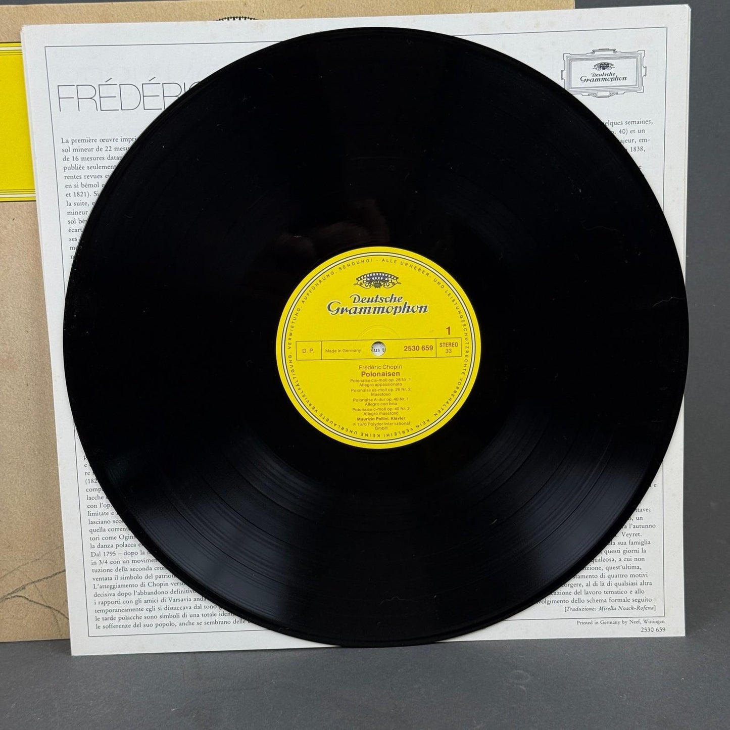 Chopin Polonaises Maurizio Pollini Vinyl LP 12" - NEAR MINT