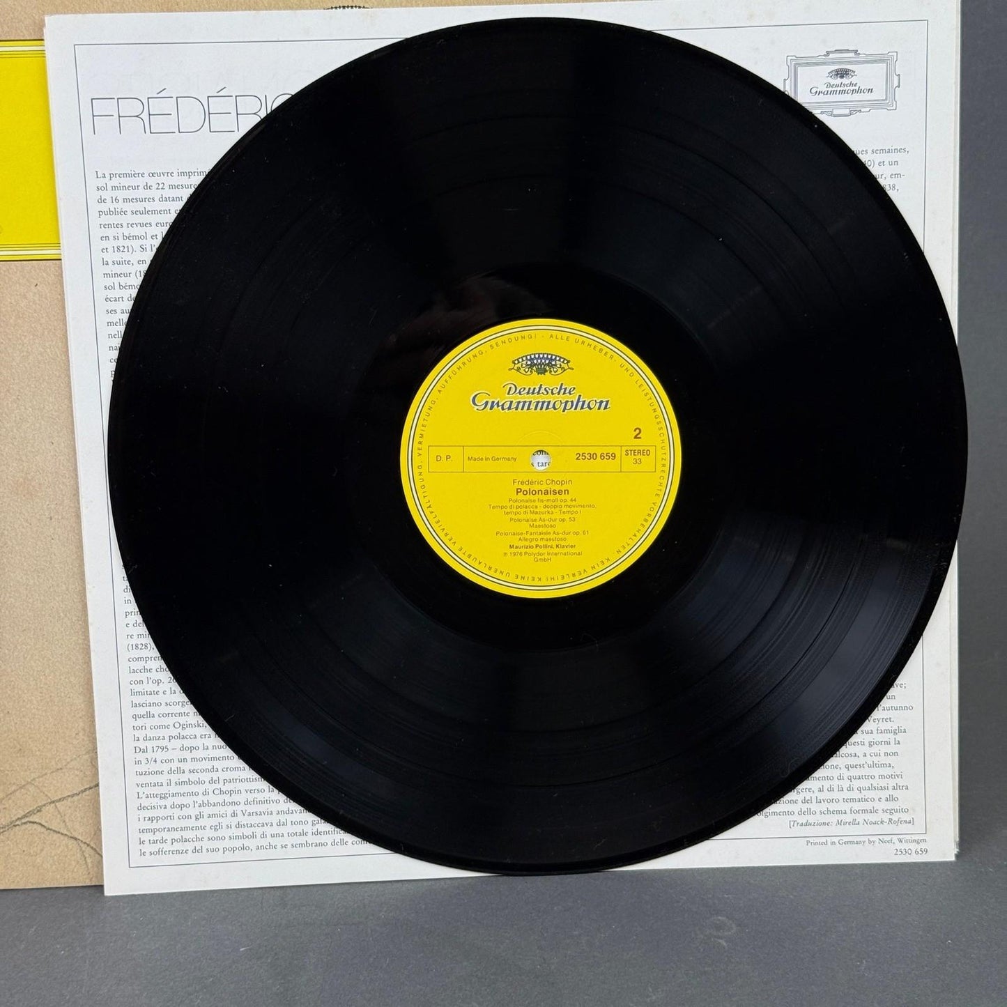Chopin Polonaises Maurizio Pollini Vinyl LP 12" - NEAR MINT