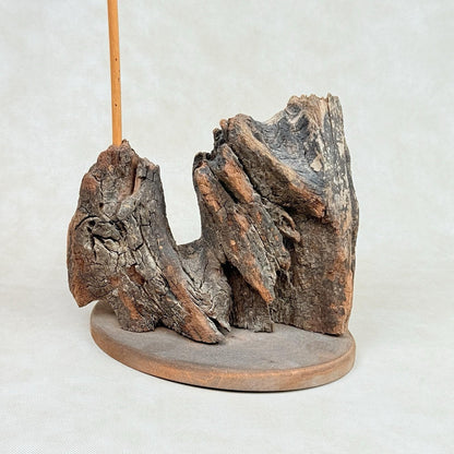 Jim Britton Large Wood Sculpture of  Standing Blue Heron 22.5"