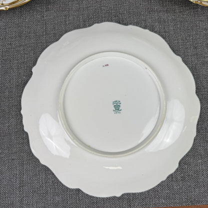 Vintage  Coalport England Pedestal Compote Dish – Hand Painted Floral, Gold Gilt