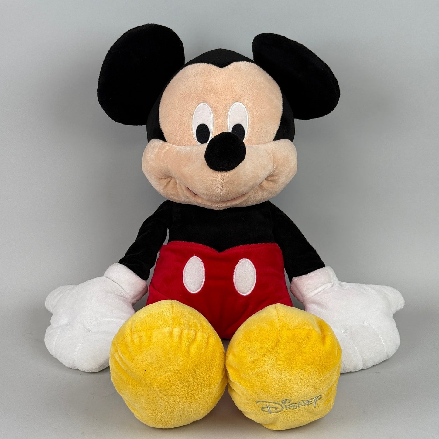 Disney Mickey Mouse Plush Kids 24" Red Yellow Large Stuffed Animal - EXCELLENT