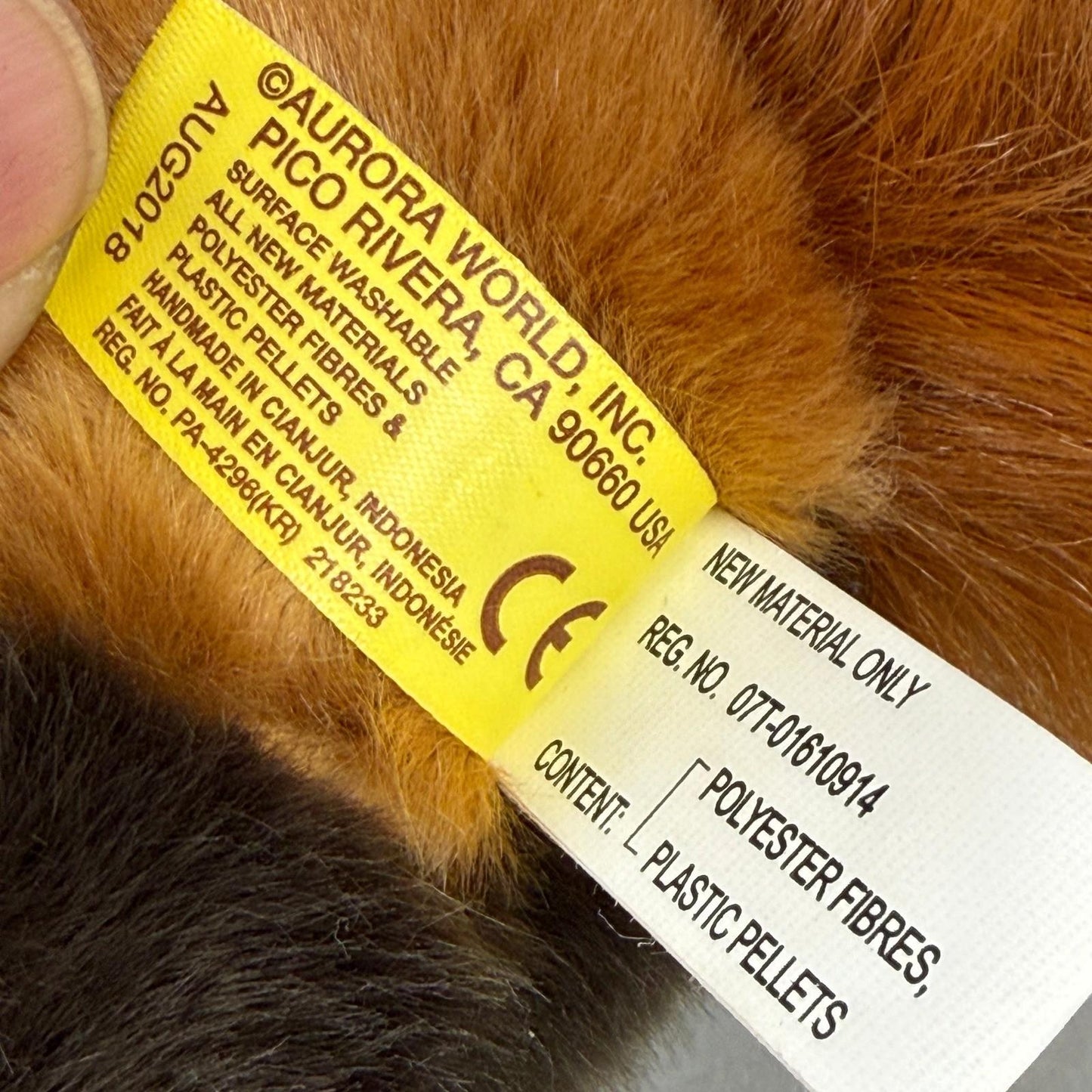 Aurora Miyoni Red Panda Plush Toy 12" Brown White Orange Excellent Ringed Tail