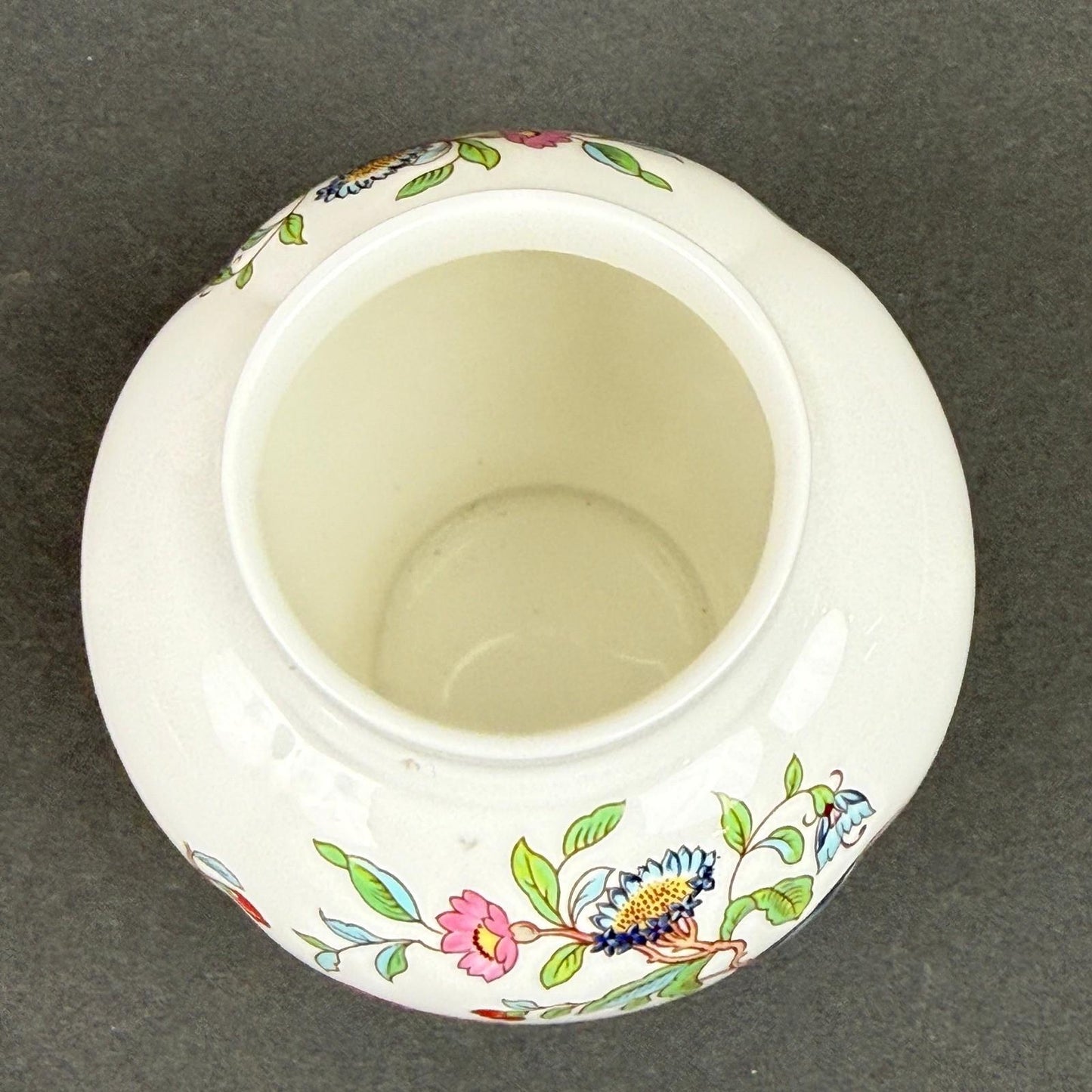 Aynsley Pembroke Bone China Set 3pc White Bird Floral Gold Trim