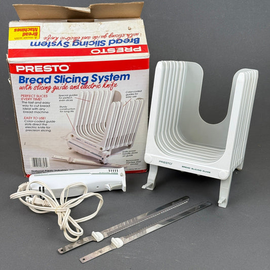 Presto Bread Slicing System Electric Knife Vintage Kitchen Tool - TESTED