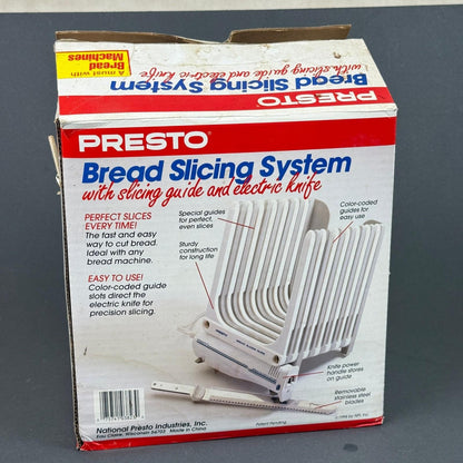Presto Bread Slicing System Electric Knife Vintage Kitchen Tool - TESTED