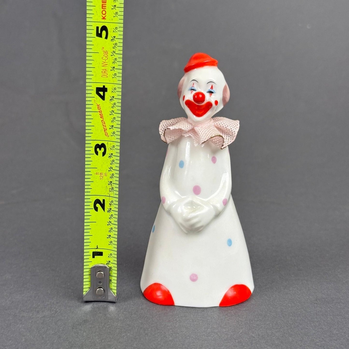 Enesco Clown Bell 1979 Maruri Masterpiece Polka Dot Vintage