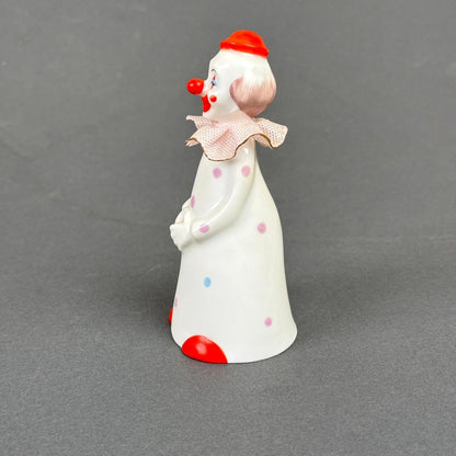 Enesco Clown Bell 1979 Maruri Masterpiece Polka Dot Vintage