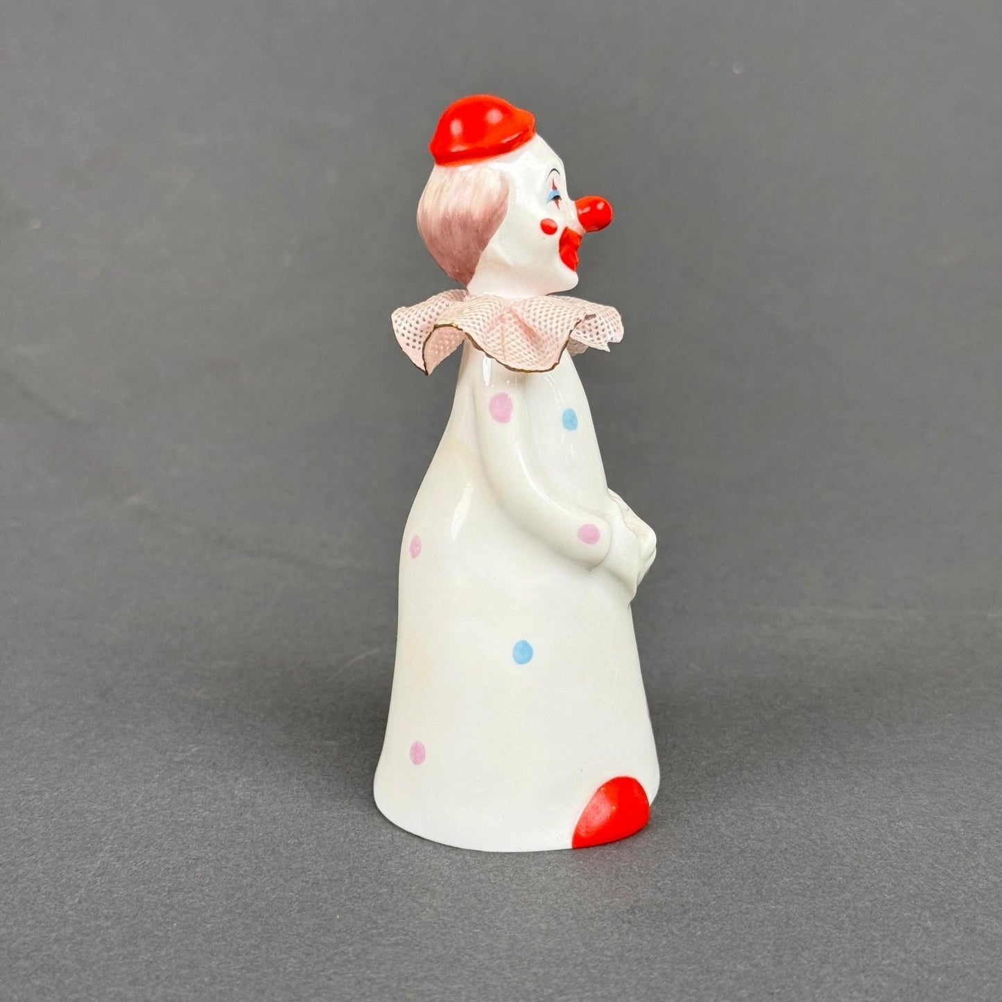 Enesco Clown Bell 1979 Maruri Masterpiece Polka Dot Vintage