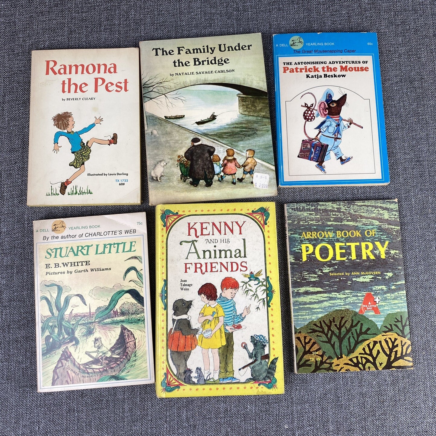 Lot of Children's Reader Books: Steward Little, Patrick the Mouse, and More