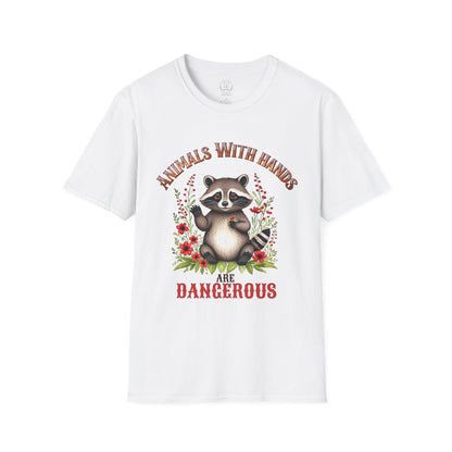 Funny Animal T-Shirt, Cute Raccoon Shirt, Gift for Animal Lovers, Nature Lover Tee, Lighthearted Casual Wear, Unisex Tee