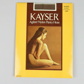 Petite Vintage Nylon Pantyhose 'Fudge' K180 Kayser Agilon  (Sexy Legs Lingerie)