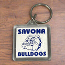 Vintage Savona Bulldogs Key Chain Keychain Key Ring