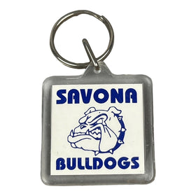 Vintage Savona Bulldogs Key Chain Keychain Key Ring