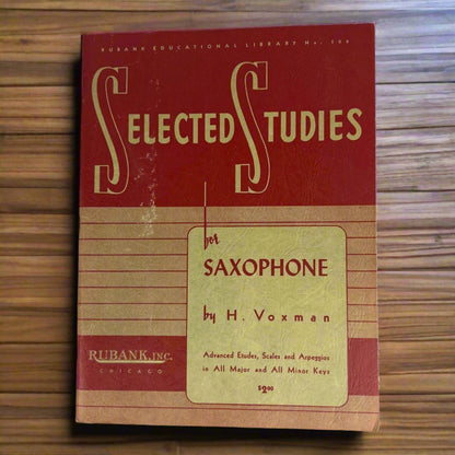 Selected Studies for Saxophone by H. Voxman -76 Pages