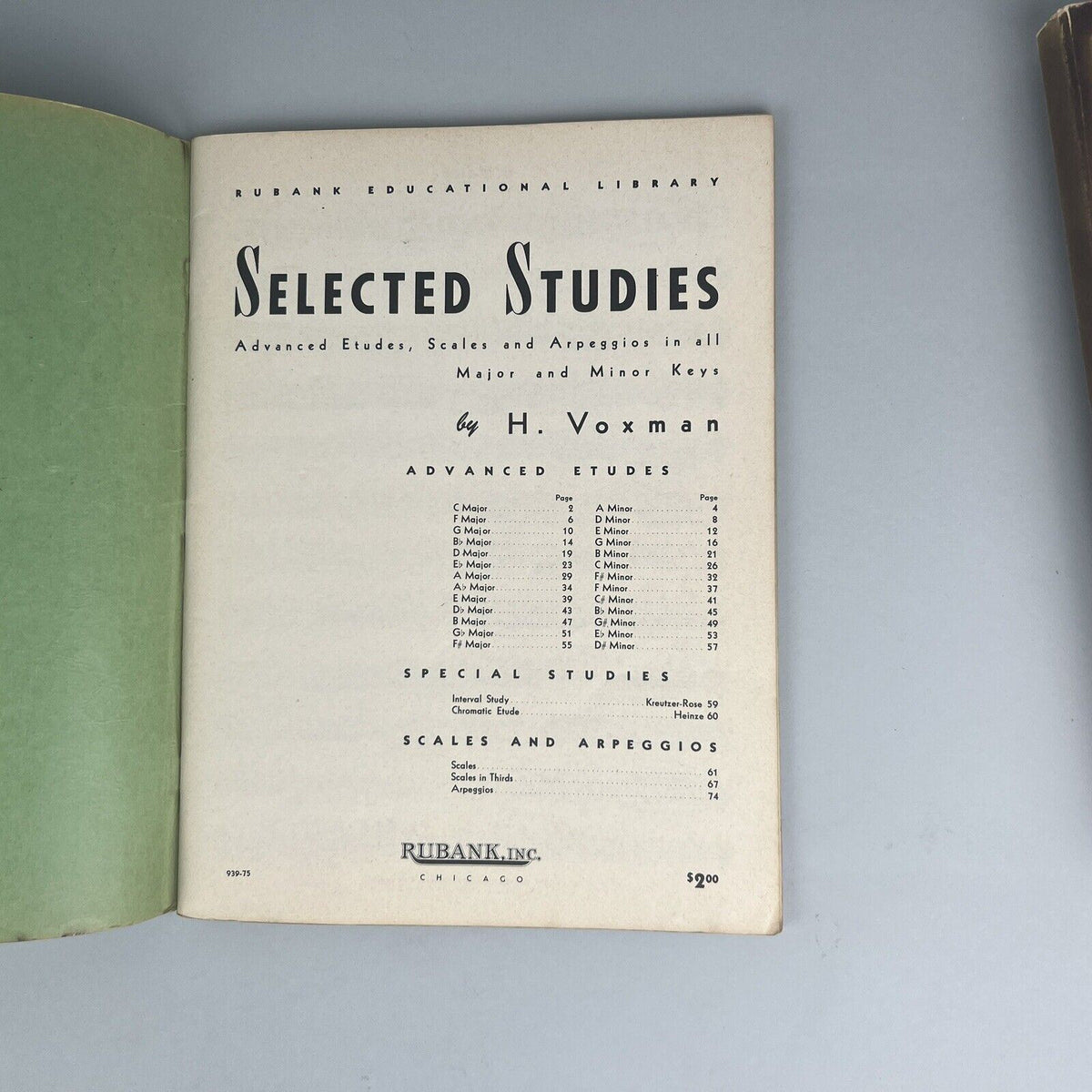 Selected Studies for Saxophone by H. Voxman -76 Pages