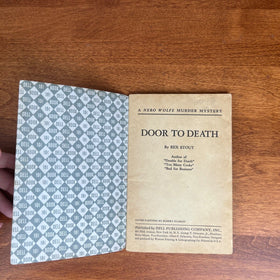 Door to Death by Rex Stout, 1949, paperback