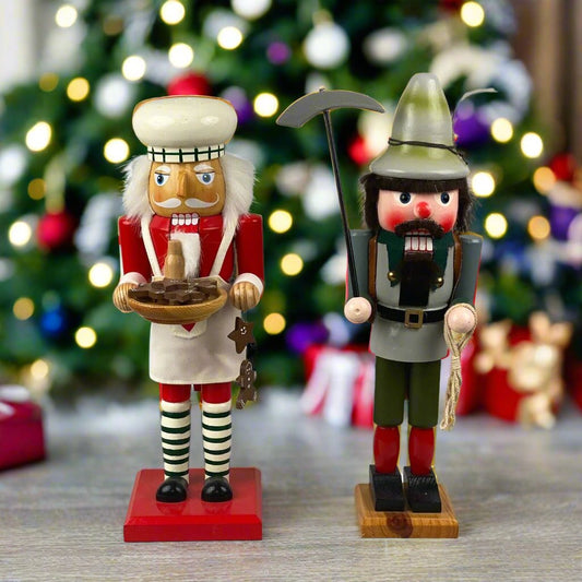 Wooden Nutcrackers Santa Christmas 14" tall