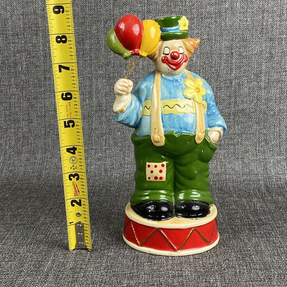 Vintage Enesco Clown with Balloons Music Box 'Dancer'