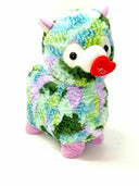 Kellytoy Hug Me Llama with XOXO Heart Plush Purple& Green Animal, 16.5 in.