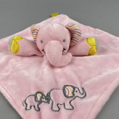 Girls Teething Toy Pink Elephant Chewbie Activity Security Blanket