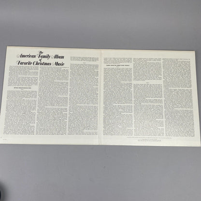 The American Family Album of Favorite Christmas Music Vinyl Record Near Mint