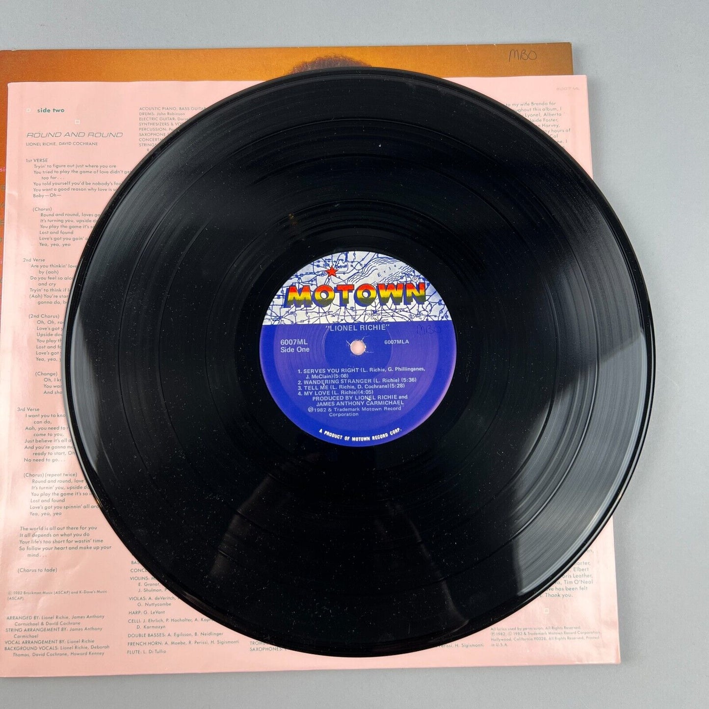 Lionel Richie - Motown Vinyl Record, Near Mint Condition