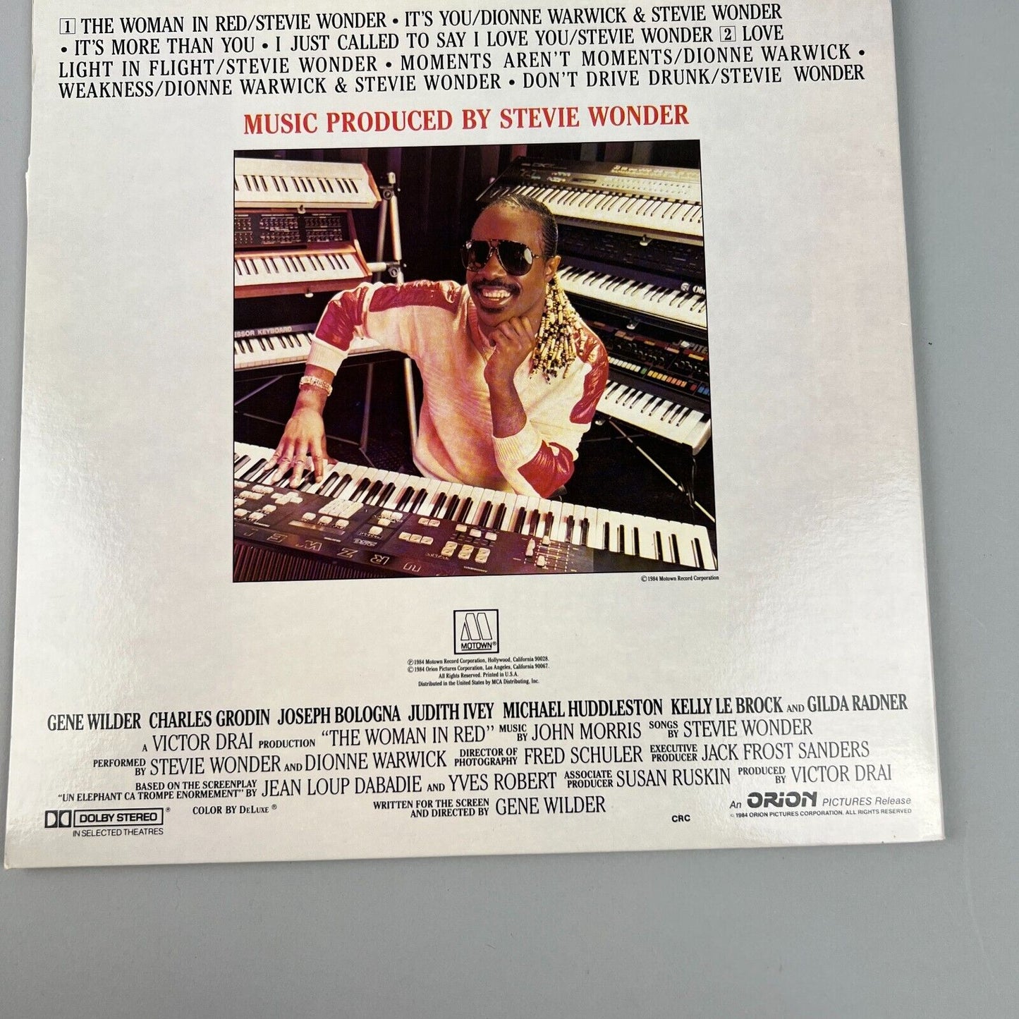 The Woman In Red - Stevie Wonder Orignal Motion Picture Soundtrack Vinyl Record