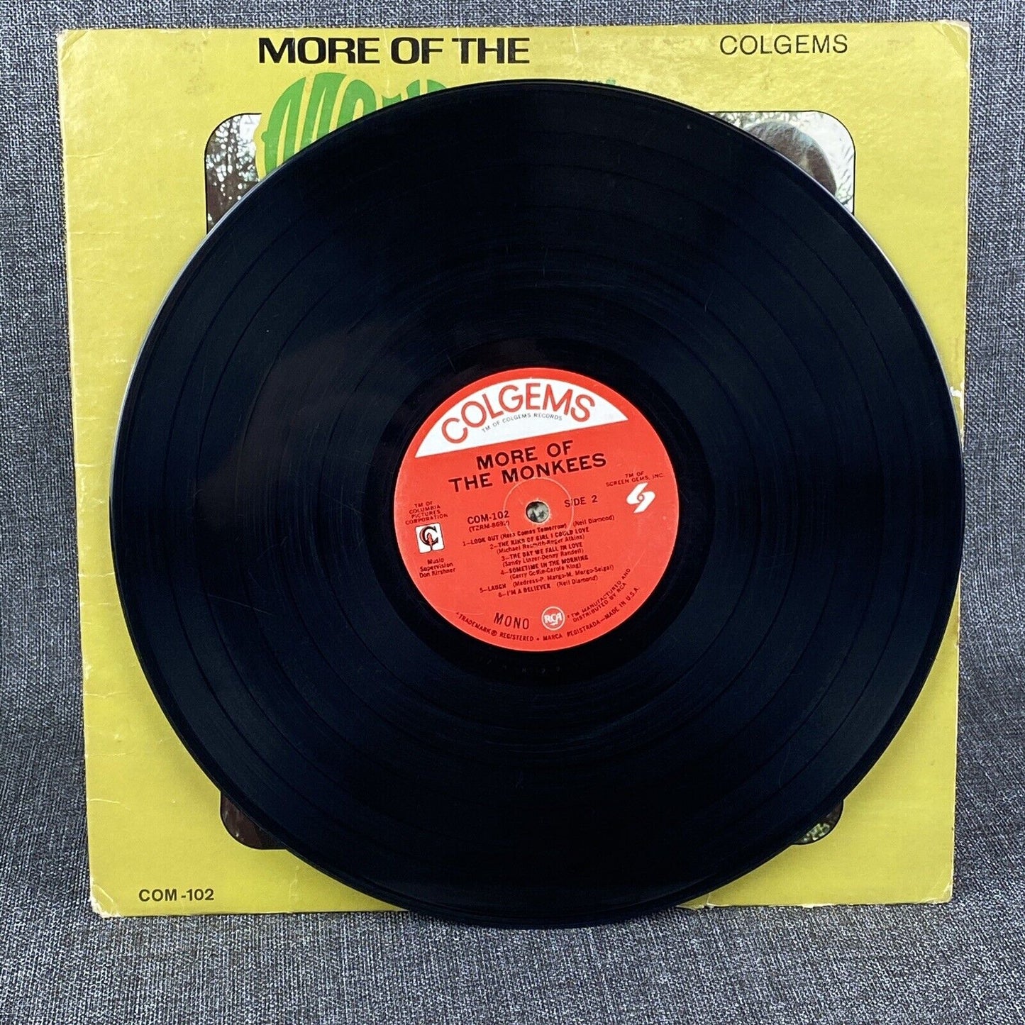 THE MONKEES 1967  More Of The Monkees Vinyl Record TZRM-8692-2 Mono