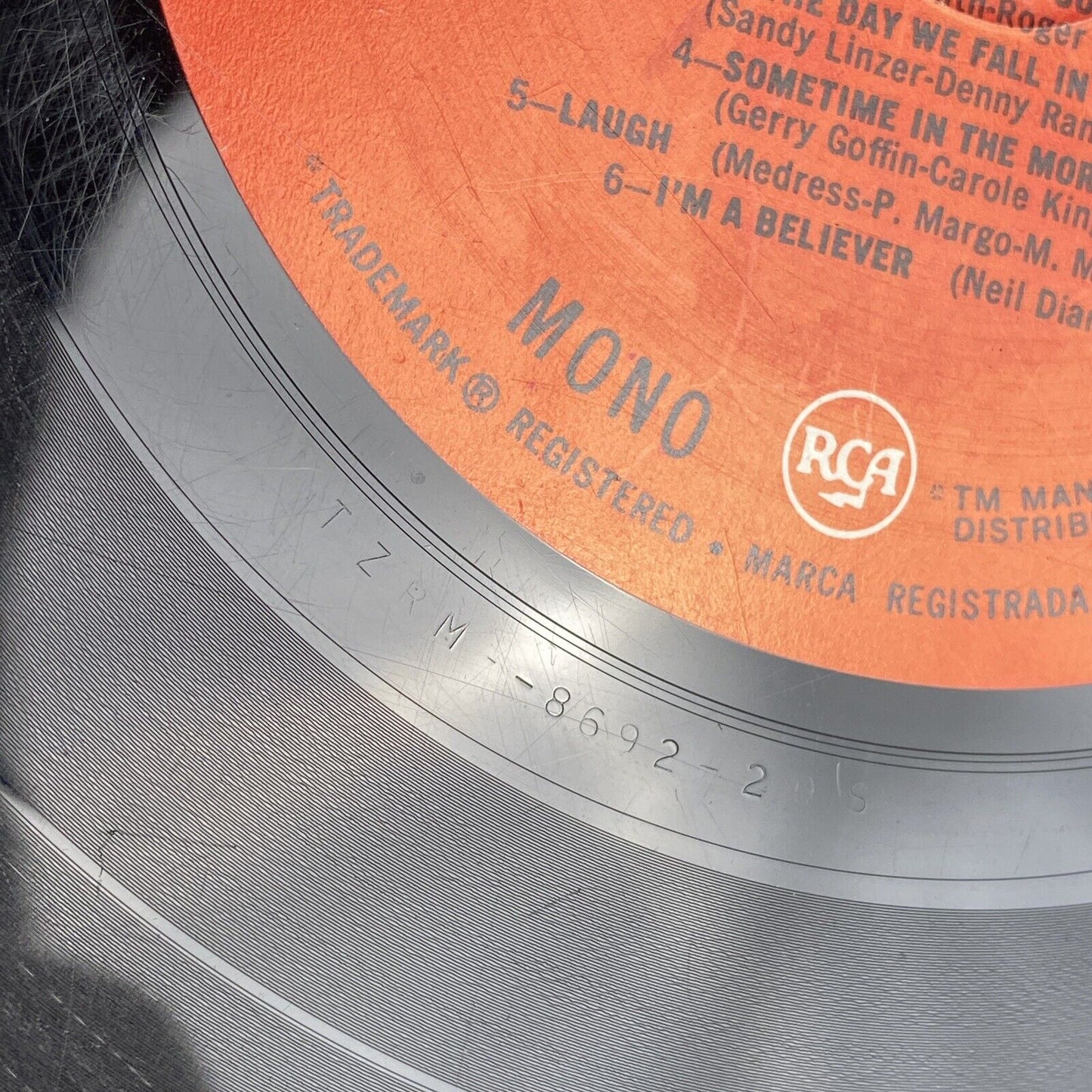 THE MONKEES 1967  More Of The Monkees Vinyl Record TZRM-8692-2 Mono